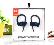 Power Wireless Bluetooth Over Ear Running Headphones - Ear Hook - Ear Loop Sweat Proof Earphones - Yoga Sports Earbuds