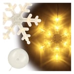 LED Taklampa Snöflinga 45cm - Julbelysning 10 LED