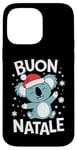 Coque pour iPhone 14 Pro Max Buon Natale Koala Noël Italie Père Noël