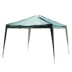 Outsunny 3 x 3M Garden Pop Up Gazebo Height Adjustable Marquee Party Tent Wedding Canopy with Carrying Bag, Green