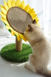 Sisal Cat Scratching Post with Sunflower Shape