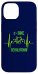 iPhone 14 eBike Revolution Bicycle Electric Heartbeat Funny EKG Pulse Case