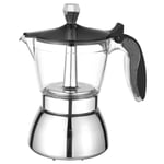 1X(Moka Pot, 4 Cup Stovetop Espresso Maker - Coffee Percolator Machine Prem