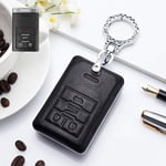 BTOEFE Car Accessories Leather Car Key Case,For Cadillac ATS-L CT6 CTS XTS XT5 SRX Escalade Soft Shell Cover For Car Key-D-black