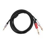 3.5mm to Dual 6.5mm Adapter Jack Audio Cable 3.5 to 6.5 AUX Cord 3.5 Jack8730