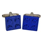 LEGO CUFFLINKS INSPIRED BLUE BRICK Toy Mens Wedding Gift NOVELTY