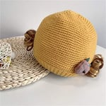 ZCZWQ Hiver bébé Chapeau Mignon bébé bébé Petit Chapeau bouclé Chapeau tricoté (Color : 3)