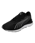 PUMA Men's Electrify Nitro 2 WTR Running Shoe, Black-Metallic Silver, 8 UK