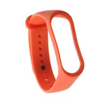 Xiaomi Mi Band 3 Pehmeä TPU Muovi Vaihdettava Kellon Ranneke - Oranssi