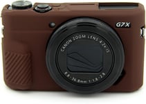 G7X2 Étui de protection léger et souple pour appareil photo Canon PowerShot G7X Mark III DSRL Marron