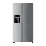 Imprasio 513L Side by Side Fridge Freezer With Water Dispenser Stainless Steel - Side-by-Side Fridge Freezer - IMSBS513