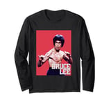 Bruce Lee Claw Marks Fighting Pose Poster Long Sleeve T-Shirt