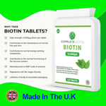 BIOTIN Maximum Strength For Healthy Hair Skin Nails Growth 10,000mcg 120 Tablets