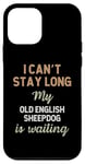 Coque pour iPhone 12 mini Adorable chien de berger anglais ancien propriétaire de race