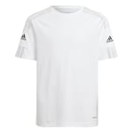 adidas Garçon Squad 21 Jsy JERSEY SHORT SLEEVE , White/White/Black, 152 EU