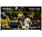 77" SONY BRAVIA 8  Smart 4K Ultra HD HDR OLED Mini LED TV with Google TV & Assistant, Silver/Grey