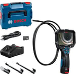 Bosch Professional Inspection Camera GIC 12V-5-27 C (Cable Length: 150 cm, Orientation Function AutoUp, high Resolution Display: 5’’ Screen, 1280x720 px, in L-boxx)