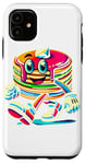 Coque pour iPhone 11 Colorée Pop Art Crêpe Petit déjeuner Crêpes