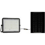 Vtac - v-tac VT-120W 7825 Projecteur d'éclairage led, Panneau solaire 15 w blanc froid noir V225363