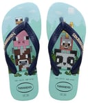 Havaianas Garçon Minecraft (Mini Me) Tongues, Lavender Blue, 27/28