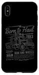 Coque pour iPhone XS Max Born to Haul Semi-Truck Semi-remorque Driver Design