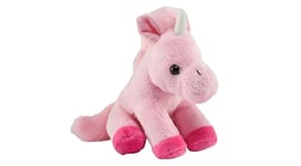 Wild Republic Pocketkins Eco Licorne Rose, Animal en Peluche, 12 cm, Jouet en Peluche, Fabriqué à partir de Matériaux Recyclés, Écologique