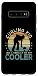 Coque pour Galaxy S10+ Curling Curler pour enfants Funny Curling