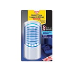 Zero In Night Time Insect Killer Kills Flies, Moths, and Midges Hygienic Disposal Poison-Free UV LED lamp Includes 5 Adhesive Sheets