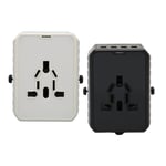 8A Universal Travel Adapter 2 USB C 4 USB A Ports International Power Plug Adapt