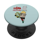 Carte de la Palestine Drapeau Palestinien Patriotique Palestine PopSockets PopGrip Adhésif