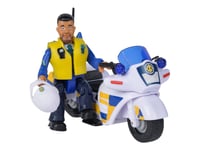 Simba Fireman Sam - Sam Polismotorcykel