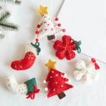 Christmas Wool Felt Pendant Snowman Xmas Tree Hanging Ornaments Christmas Decorations for Home New Year Party Kids Gifts Navidad