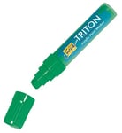 KREUL 17906 - Solo Goya Triton Acrylic Paint Marker, vert permanent, stylo d'artiste avec peinture acrylique à base d'eau, séchage mat, pointe biseautée indéformable env. 15 mm pour de grandes surfaces