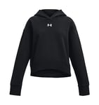 Under Armour UA Rival Fleece Crop Hoodie, Blue, YXL