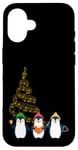 iPhone 16 Musical Penguins Singing Carols Christmas Penguin Lover Case