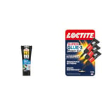 Pattex Ni Clou Ni Vis Fix Multi Matériaux Intérieur & Extérieur, colle de fixation & Loctite Super Glue-3 Power Gel Mini Dose, colle forte enrichie en caoutchouc, mini-dose de colle gel