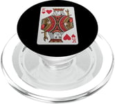 King Of Hearts Valentines Day Cool V-Day Couple Matching PopSockets PopGrip for MagSafe