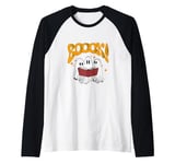 Ghosts Reading Book Teacher Halloween Raglan Baseball Tee