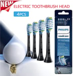 4 Pack Philips Sonicare C3 Premium Defence Sonic Toothbrush Heads Black UK