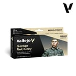 Vallejo Model Color Paint Set - German Field Grey (8 x 18 ml)