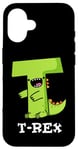 Coque pour iPhone 16 Jeu de mots alphabet amusant T-Rex