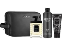 Guess Set Guess Uomo Edt Spray 100Ml + Deo Spray 226Ml + Shower Gel 100Ml + Cosmetics Bag