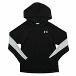 Boy's Under Armour Junior Ua Rival Terry Loose Fit Hooded Sweatshirt In Black