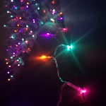 50 LED 5m Premier Christmas Indoor Outdoor Multi Function Battery Operated String Lights with Timer in Rainbow