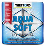 Aquasoft Chemical Toilet Aqua Soft Caravan Camping Tissue 4 Roll Pack - Thetford