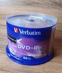 Verbatim DVD+R 4.7GB 16x Speed 120min Recordable DVD Discs Pack 50 K