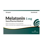 Sana Pharma Medical Melatonin kapsler 1 mg - 30 stk