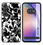 Coque Silicone pour Samsung Galaxy A54 5G Design Snow Camouflage Dessins