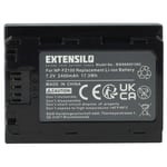 EXTENSILO Batterie compatible avec Sony Alpha A9, ILCE-9, 9R, 9S, A7R4, A9R, A9S appareil photo (2400mAh, 7,2V, Li-ion)