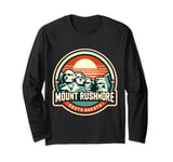 Mount Rushmore South Dakota Souvenir Memorabilia Vintage Sun Long Sleeve T-Shirt